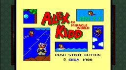 Alex Kidd in Miracle World Title Screen